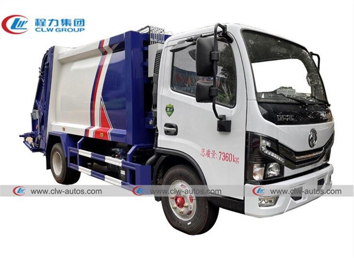 Dongfeng Duolica 4X2 6000liters 4tons Garbage Compactor Truck