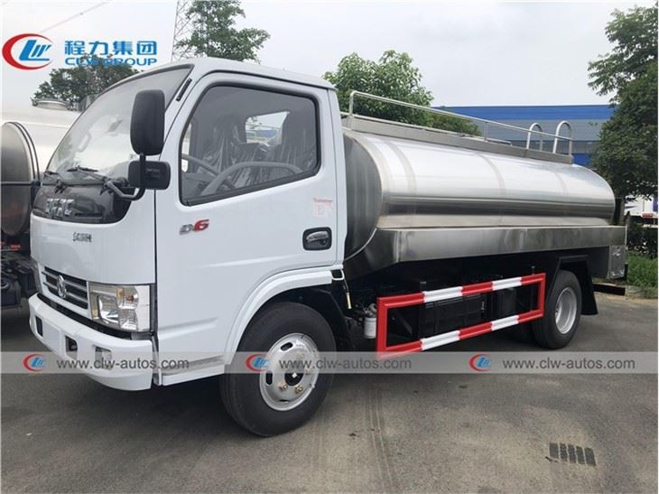 Dongfeng Duolika 4000Liters Stainless Steel Tank Milk Delivery Truck
