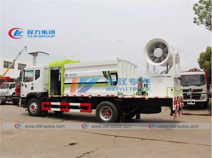 Dongfeng Dust Depression Fog Sraying Truck With Water Sprinkler