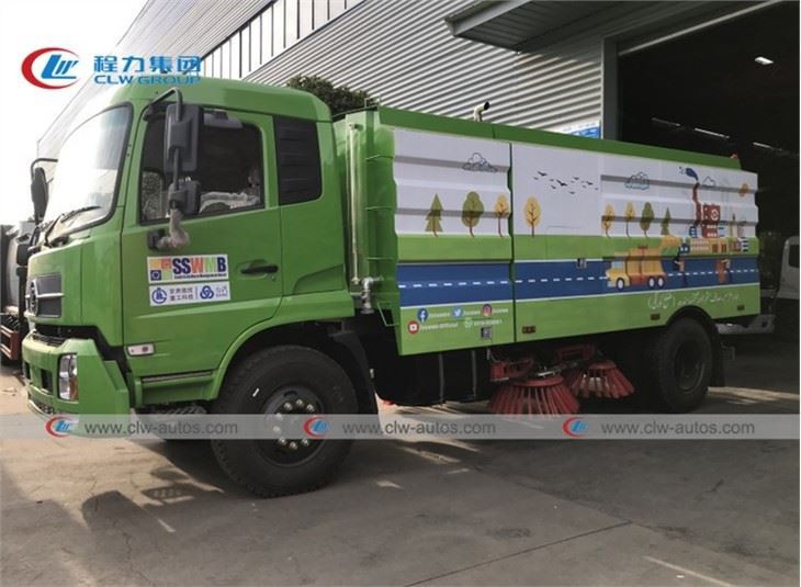 Dongfeng High Pressure Vacuum Road Sweeper Truck