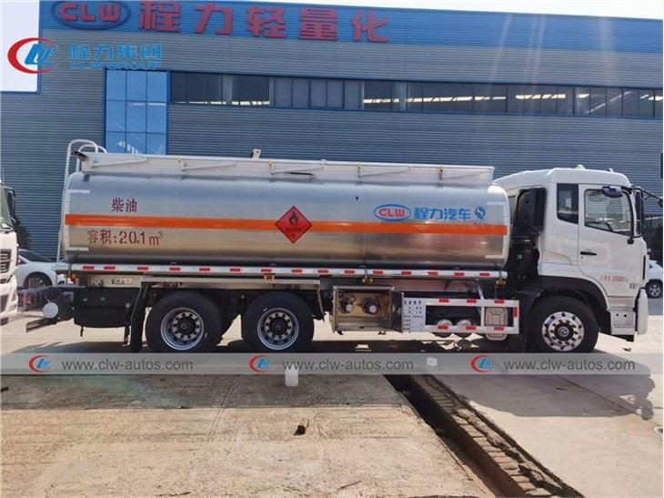 Dongfeng Kinland 20, 000liters 6X4 Aluminum Alloy Oil Tank Truck