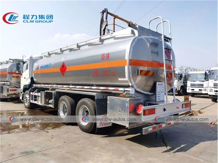 Dongfeng Kinland 20, 000liters 6X4 Aluminum Alloy Oil Tank Truck