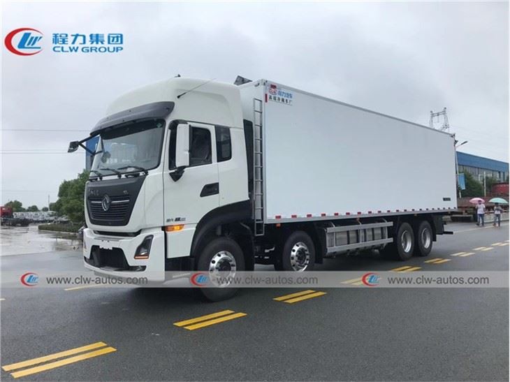 Dongfeng Kinland 8X4 30tons Refrigerated Van Box Truck