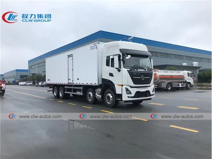 Dongfeng Kinland 8X4 30tons Refrigerated Van Box Truck