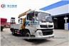 Dongfeng Cargo truck with telescopic boom 6.3tons XCMG crane and rear ladder14