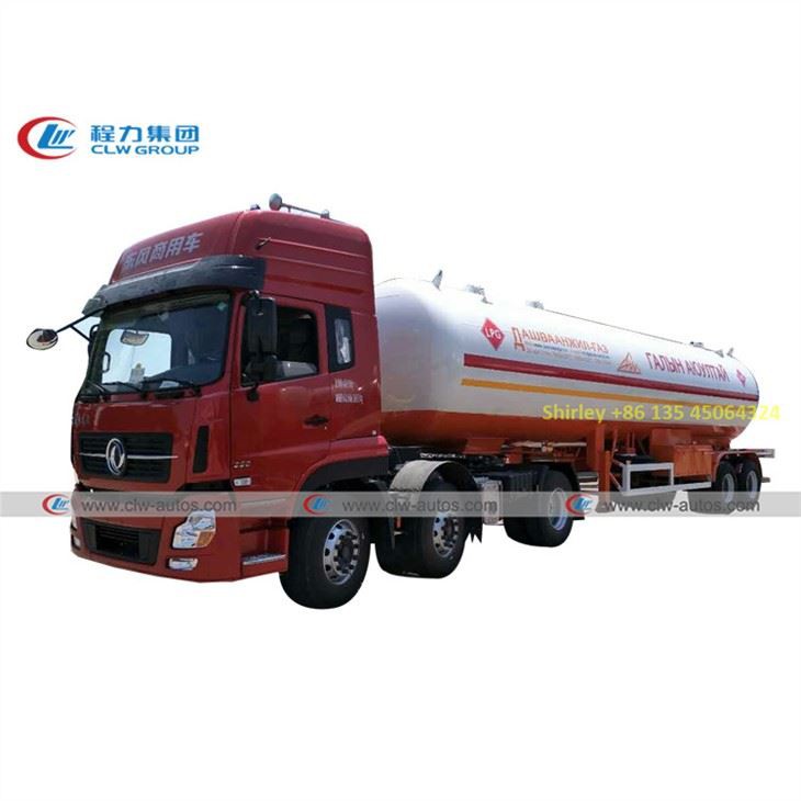 Double Axle 17Tons 40,000 Liters LPG Road Tanker
