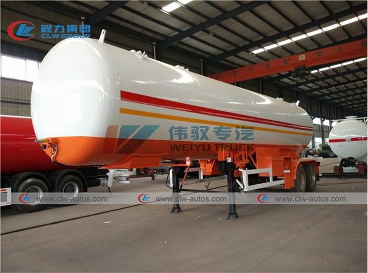 Double Axle 17Tons 40,000 Liters LPG Road Tanker