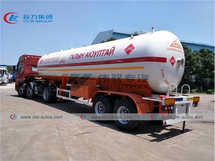 Double Axle 17Tons 40,000 Liters LPG Road Tanker