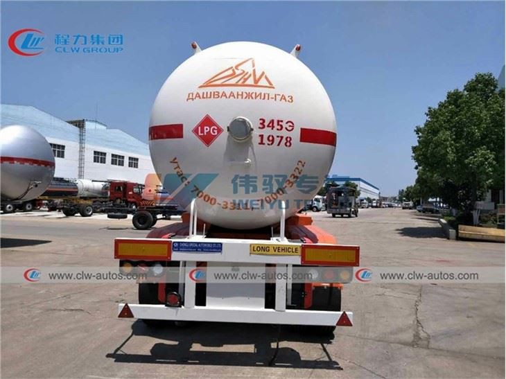 Double Axle 17Tons 40,000 Liters LPG Road Tanker