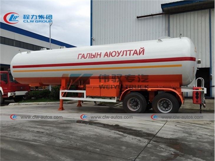 Double Axle 17Tons 40,000 Liters LPG Road Tanker