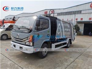 EURO 6 Dongfeng 3Ton~5Ton Home Waste Garbage Compactor Truck Rear Loader