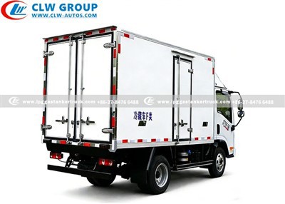 frozen transport truck