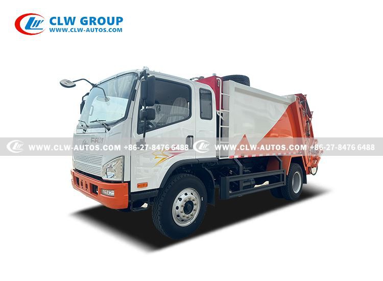 FAW 10Tons Garbage Truck For Rwanda