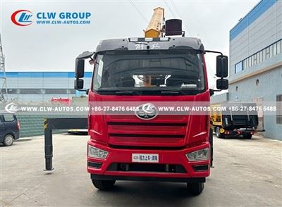 FAW 16t Flatbed Recovery Truck Mounted Crane