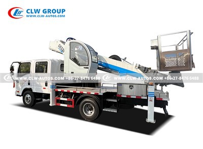 FAW 25M Aerial Work Vehicle With Telescopic Crane