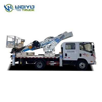 FAW 25M Aerial Work Vehicle With Telescopic Crane