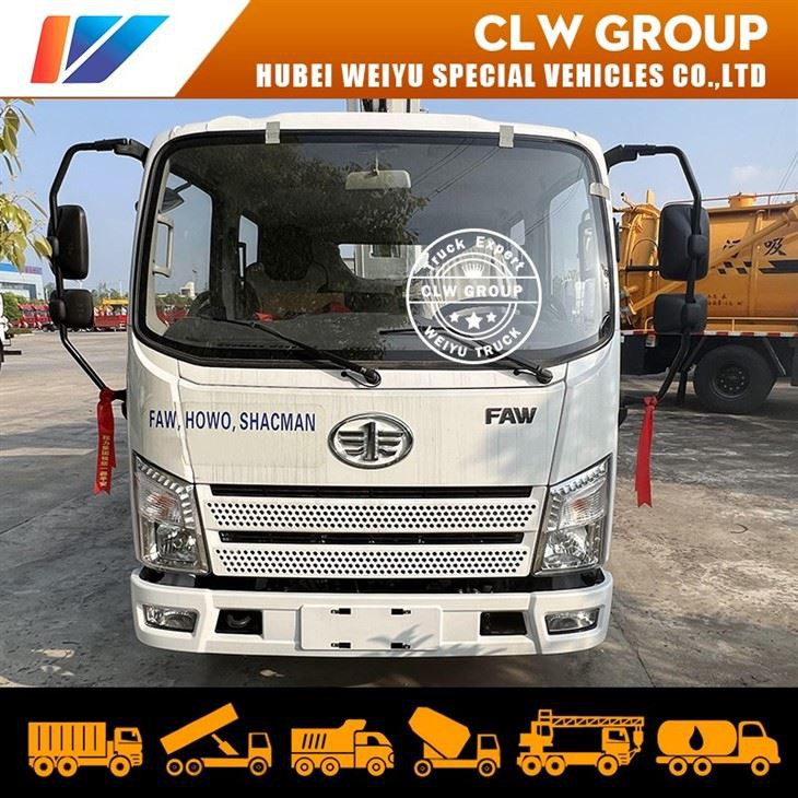 FAW 25M Aerial Work Vehicle With Telescopic Crane