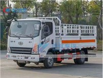 FAW 3Ton Cylinder Transport Truck With 1Ton Hydraulic Platform