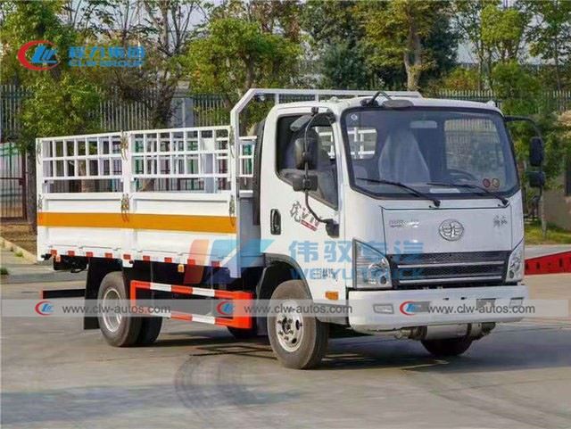 FAW 3Ton Cylinder Transport Truck With 1Ton Hydraulic Platform