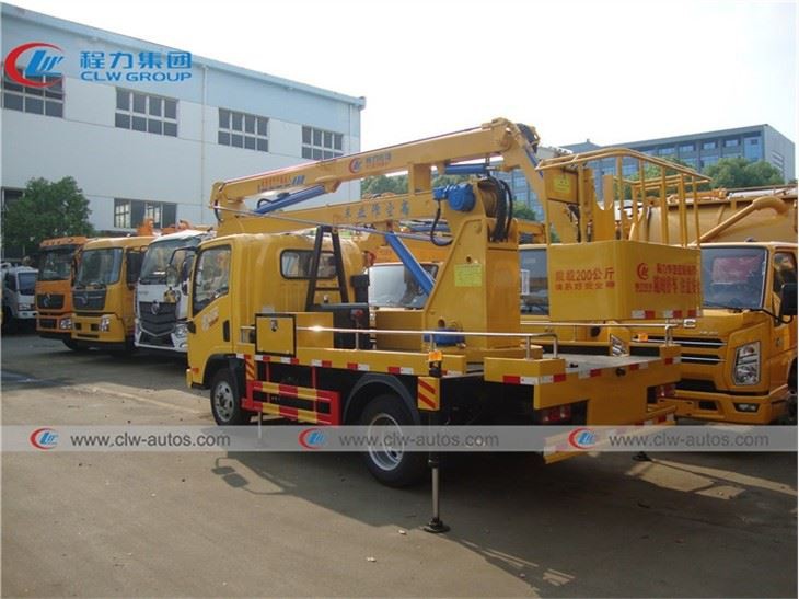 FAW 4X2 16meters Folding Arm Aerial Work Platform Truck