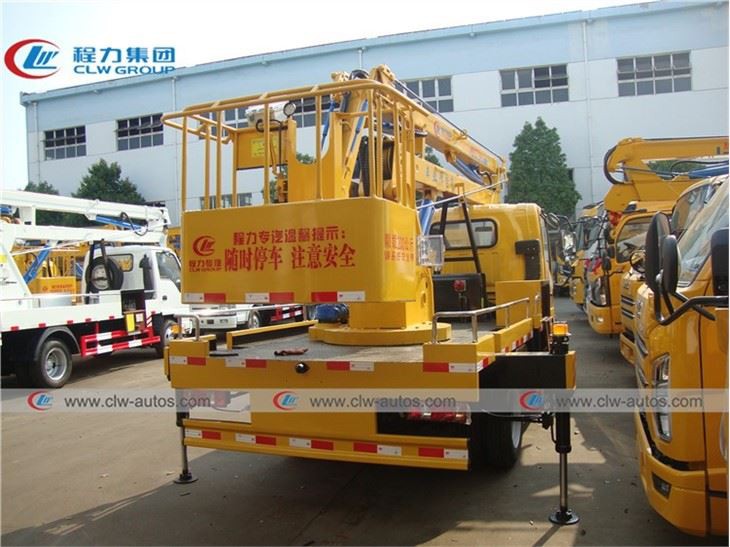 FAW 4X2 16meters Folding Arm Aerial Work Platform Truck