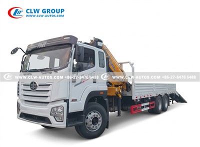 FAW 6X4 25Tons Foding Boom Truck Crane