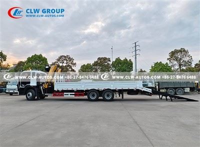 6x4 Flatbed Truck Mounted Crane