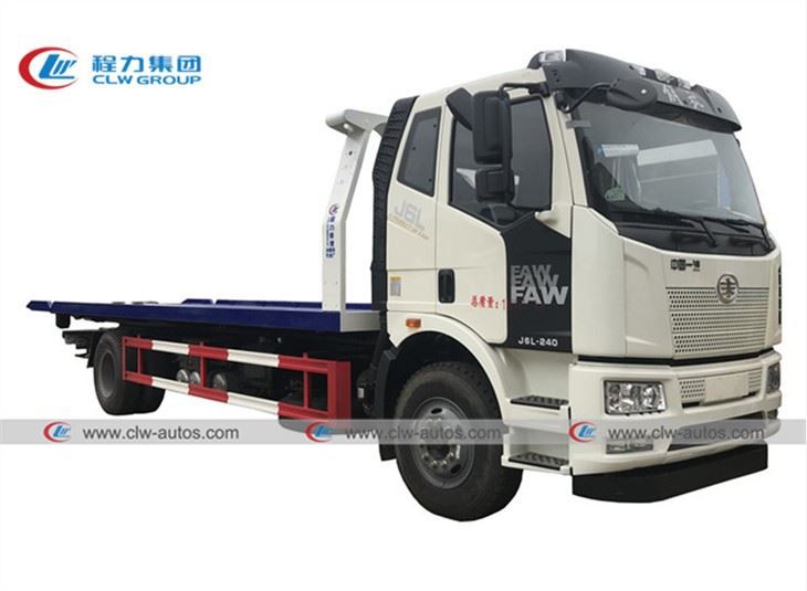 FAW 8Tons Flatbed Towing Wrecker Truck