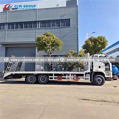 FAW 35 Tons Excavator Flatbed Truck price