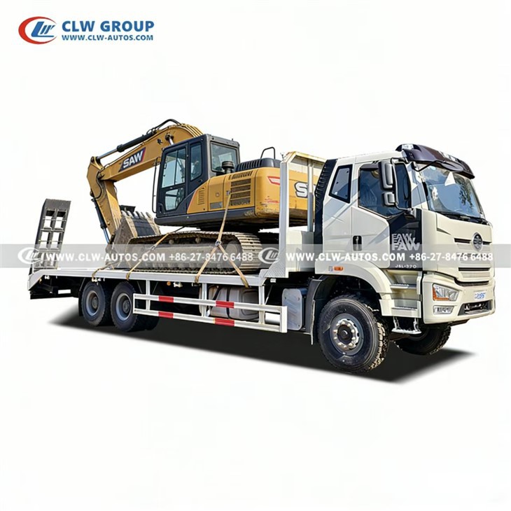 FAW 35 Tons Excavator Flatbed Truck