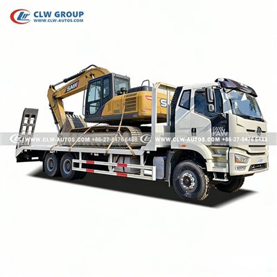 FAW 35 Tons Excavator Flatbed Truck