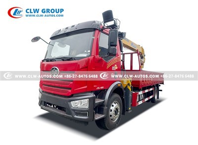 FAW J6L 220HP 10tons Truck Crane