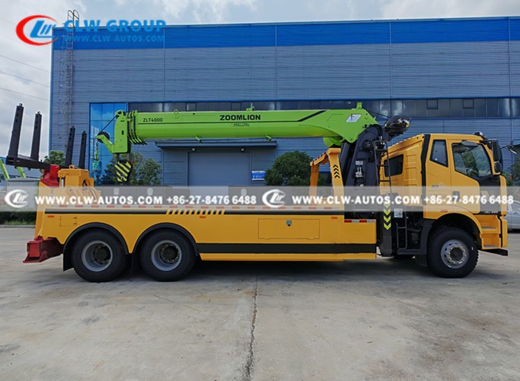 FAW J6L 20T Wrecker Truck With Zoomlion Crane