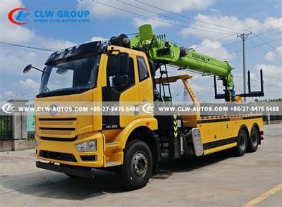FAW J6L 20T Wrecker Truck With Zoomlion Crane price