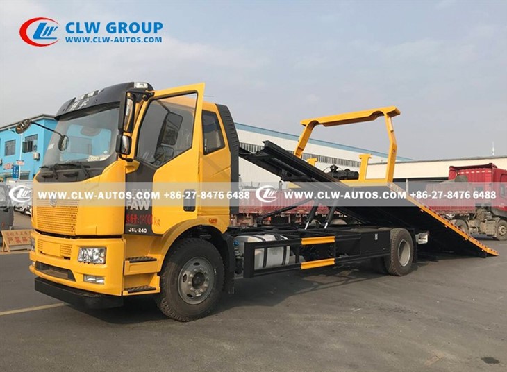 FAW J6L 4x2 10 Tons Tilt Tray Flatbed Tow Truck