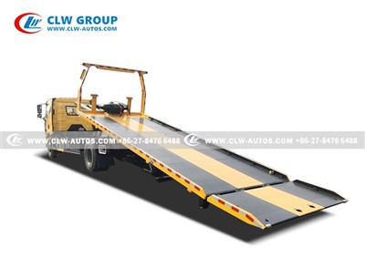 FAW J6L 4x2 10 Tons Flatbed Tow Truck For Breakdown Car Carrier