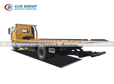 FAW J6L 4x2 10 Tons Flatbed Tow Truck For Breakdown Car Carrier