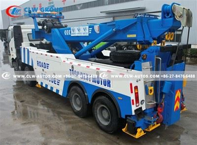 FAW J6P 50-Tons Rotation Wrecker Recovery Truck factory