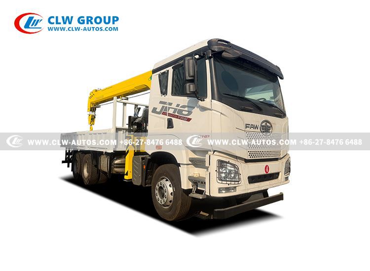 FAW JH6 Truck With Unfolding Crane
