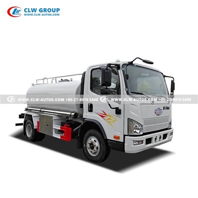 FAW 5m³ Stainless Steel Water Sprinkler Truck suppliers