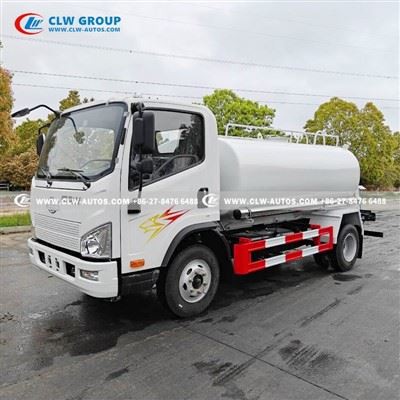 FAW 5m³ Stainless Steel Water Sprinkler Truck high quality