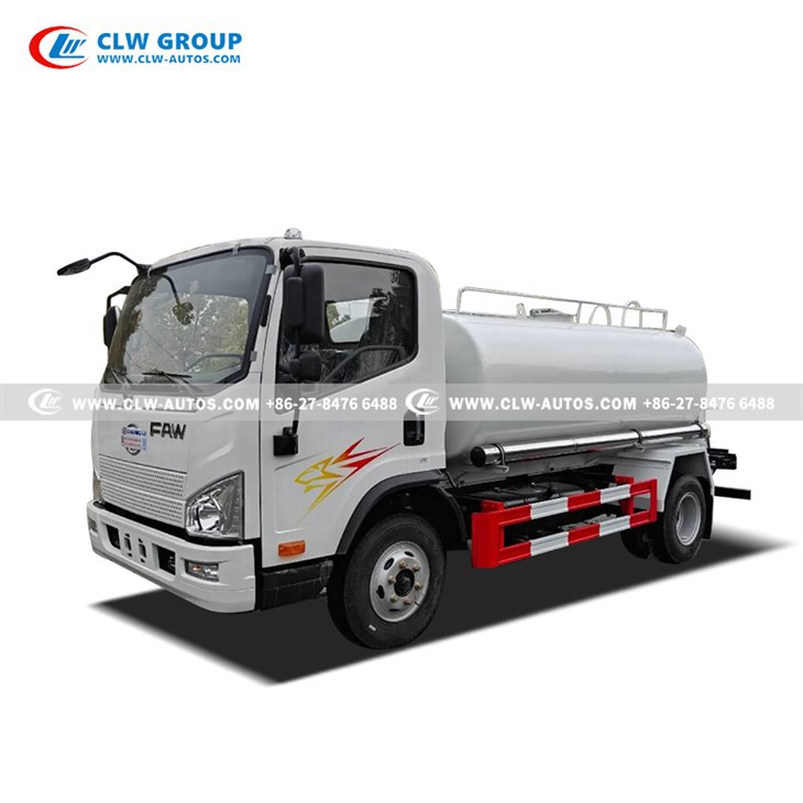 FAW 5m³ Stainless Steel Water Sprinkler Truck