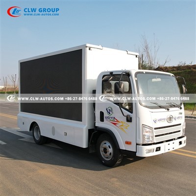 FAW 3-Sides P4 LED Billboard Truck high quality