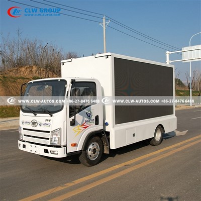 FAW 3-Sides P4 LED Billboard Truck factory