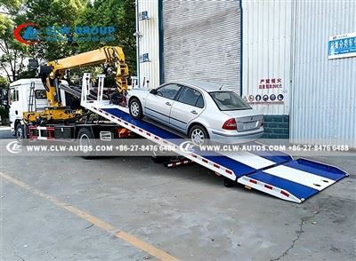 Flatbed Recovery Truck With 8 Ton Crane suppliers
