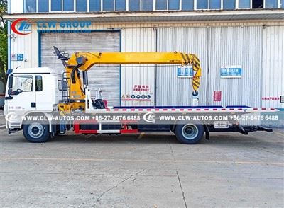 Flatbed Recovery Truck With 8 Ton Crane high quality
