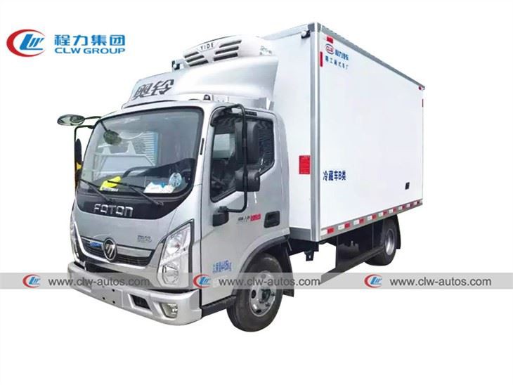 Foton 4ton 5ton Ice-cold Drinks Transport Refrigerated Van Truck