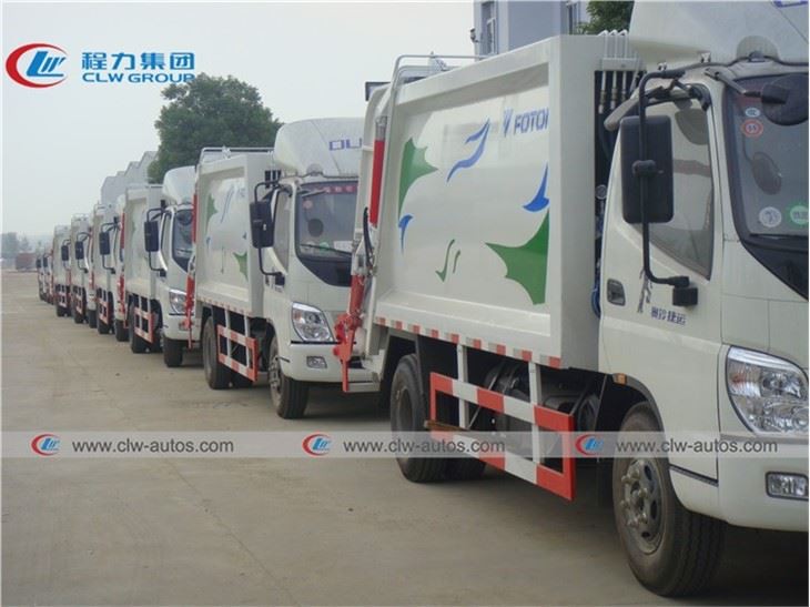 Foton 8cbm Compactor Garbage Truck