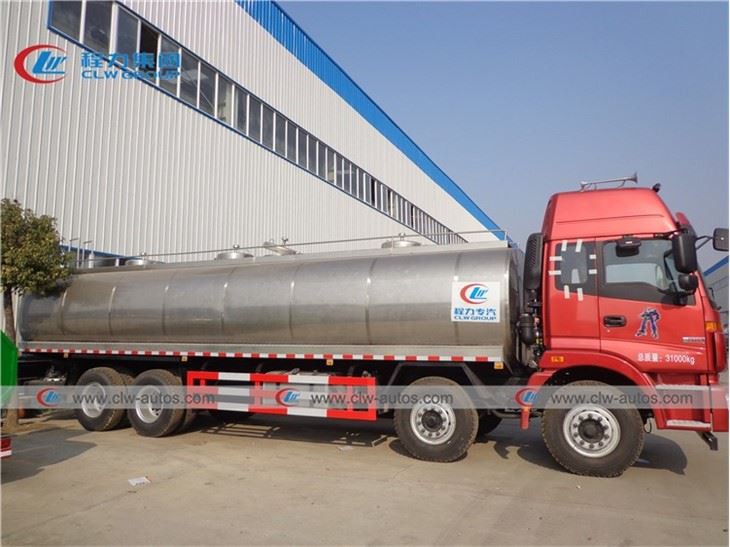 Foton Auman 8X4 24,500liters Fresh Milk Transport Tank Truck