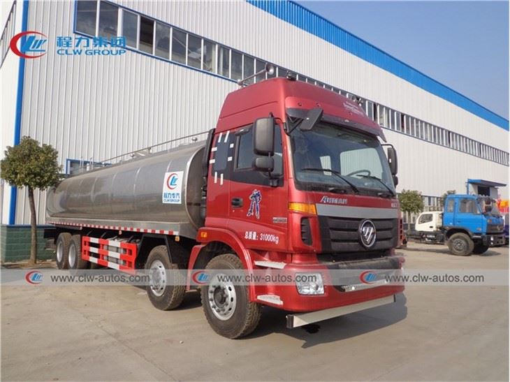 Foton Auman 8X4 24,500liters Fresh Milk Transport Tank Truck